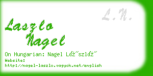 laszlo nagel business card